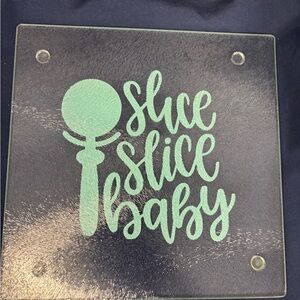 Mint Green Glass Cutting Board